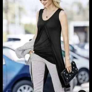 Cabi Black Beyond Tee Convertible Multiwear Women Medium Classic Tunic Top